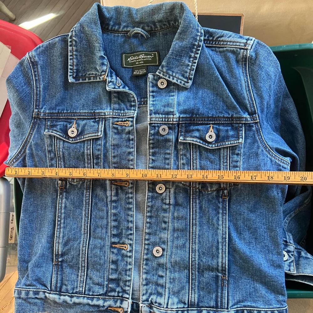 Vintage Eddie Bauer Jean jacket women’s XS - Picture 3 of 5